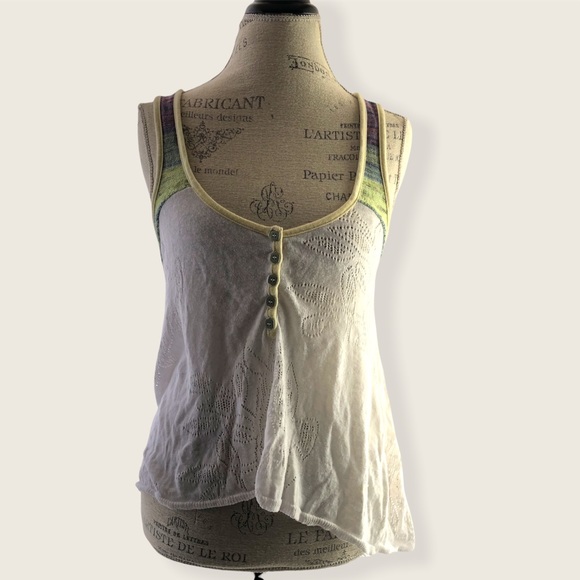 Free People Tops - Free People Knitted Flowy Tank Top